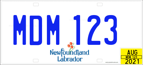 Matrícula de Canadá de Newfoundland and Labrador