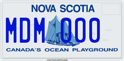 Matrícula de Canadá de Nova Scotia barco