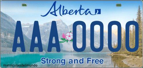 Matrícula de Canadá de Alberta paisaje de fondo