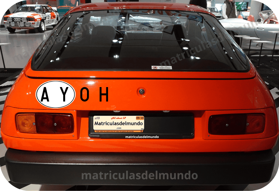Porsche color rojo con código A y/o H de Imperio Austrohúngaro