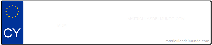 Matrícula de Chipre desde 2013