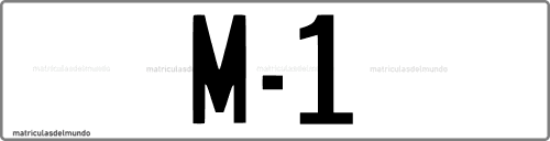 Primera matrícula de coche de Madrid con código M-1
