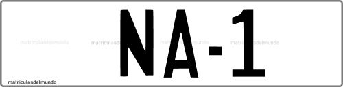 Primera matrícula de coche de Navarra con código NA-1
