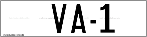 Primera matrícula de coche de Valladolid con código VA-1