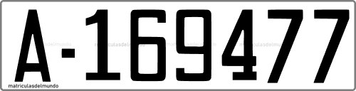 Última matrícula de Alicante en 1971