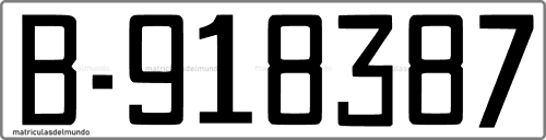 Última matrícula de Barcelona en 1971