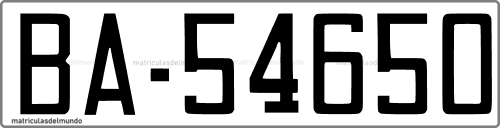Última matrícula de Badajoz en 1971