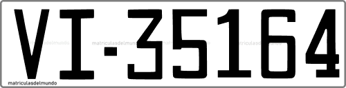 Última matrícula de Álava en 1971