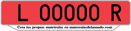 Matrícula de coche de España de remolque de lerida antiguo