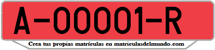 Ejemplo antigua matrícula provincial remolque de Alicante
