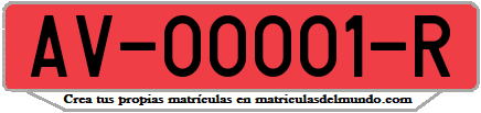 Ejemplo antigua matrícula provincial remolque de Ávila