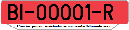 Ejemplo antigua matrícula provincial remolque de Vizcaya