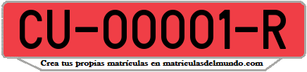 Ejemplo antigua matrícula provincial remolque de Cuenca 