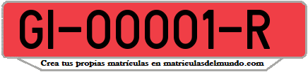 Ejemplo antigua matrícula provincial remolque de Girona 