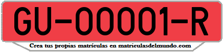 Ejemplo antigua matrícula provincial remolque de Guadalajara