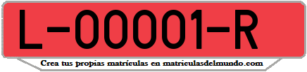 Ejemplo antigua matrícula provincial remolque de Lérida