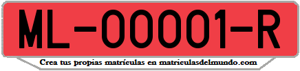 Ejemplo antigua matrícula provincial remolque de Melilla