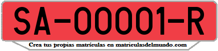 Ejemplo antigua matrícula provincial remolque de Salamanca