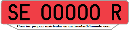 matricula de remolque antigua provincial