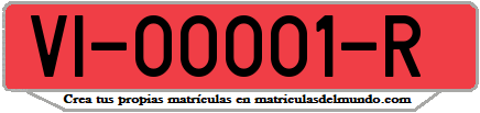 Ejemplo antigua matrícula provincial remolque de Álava