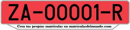 Ejemplo antigua matrícula provincial remolque de Zamora