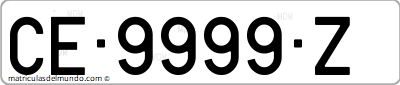 Matrícula de Ceuta provincial