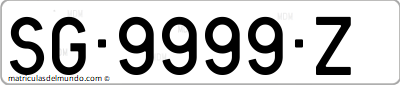 Matrícula de Segovia provincial