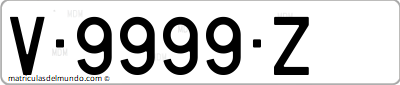 Matrícula de Valencia provincial