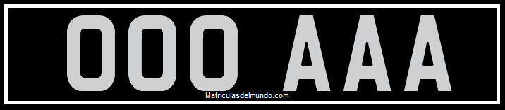 Matrícula del Reino Unido en fondo negro hasta 1963