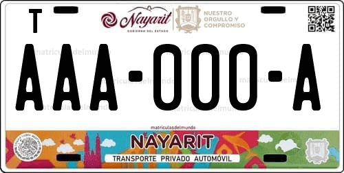 Placa de matrícula de México de Nayarit