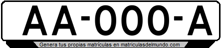 Matrícula de coche de Holanda para taxi con tres números