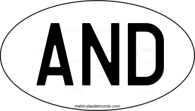 international oval code AND from Andorra