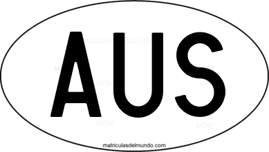 código internacional AUS de Australia