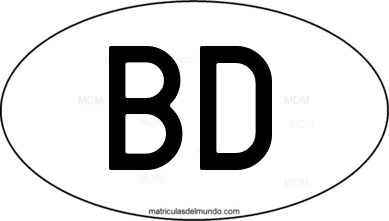 código internacional BD de Bangladesh