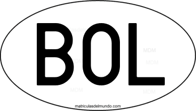 código internacional BOL de Bolivia