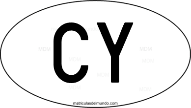 international oval code CY from Chipre