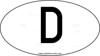 international oval code D from Alemania