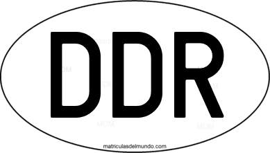 código internacional DDR de Alemania Oriental 