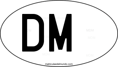 código internacional DM de Dominica