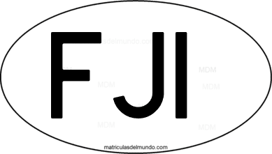código internacional FJI de Fiji
