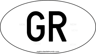código internacional GR de Grecia