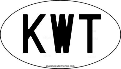 código internacional KWT de Kuwait