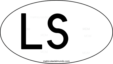 código internacional LS de Lesoto