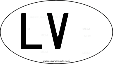 código internacional LV de Letonia