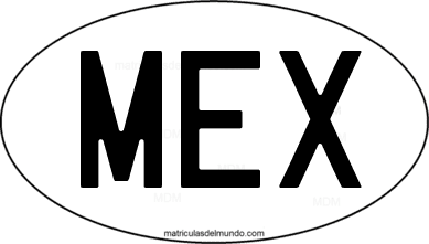 código internacional MEX de México
