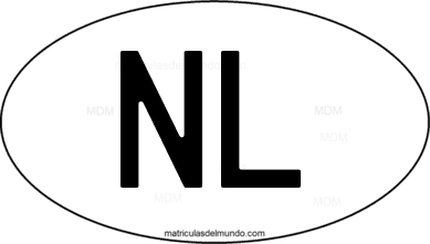international oval code NL from Holanda