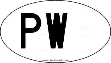 código internacional PW de Palau