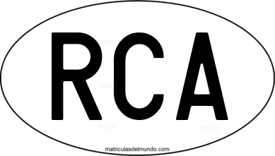 código internacional RCA de República Centroafricana