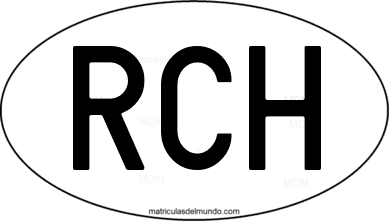 código internacional RCH de Chile