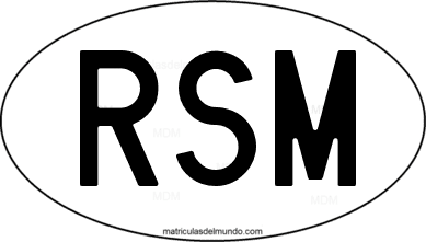 código internacional RSM de San Marino